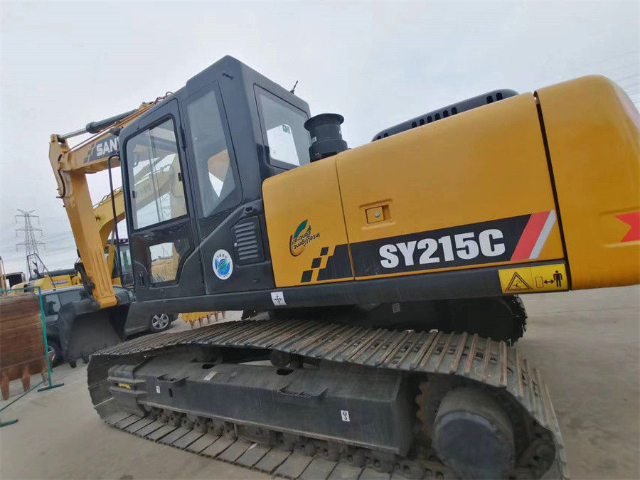 Het Chinese Merk gebruikte Hydraulische Sany 215 Graafwerktuig Medium Crawler Excavator 20 Ton