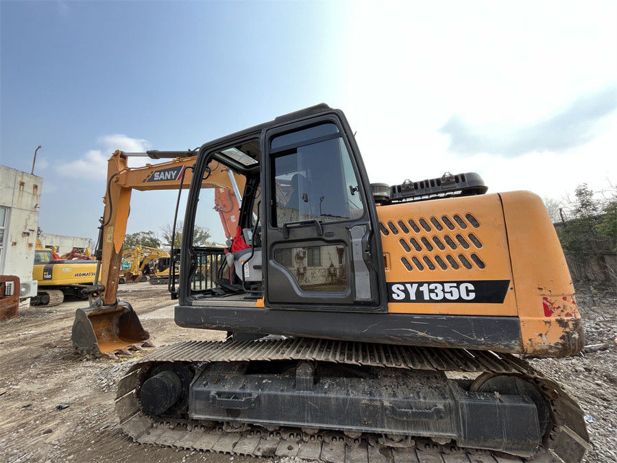 13 Backhoe van Ton Mini Used Sany Excavator SANY SY135C Hydraulisch Kruippakjegraafwerktuig