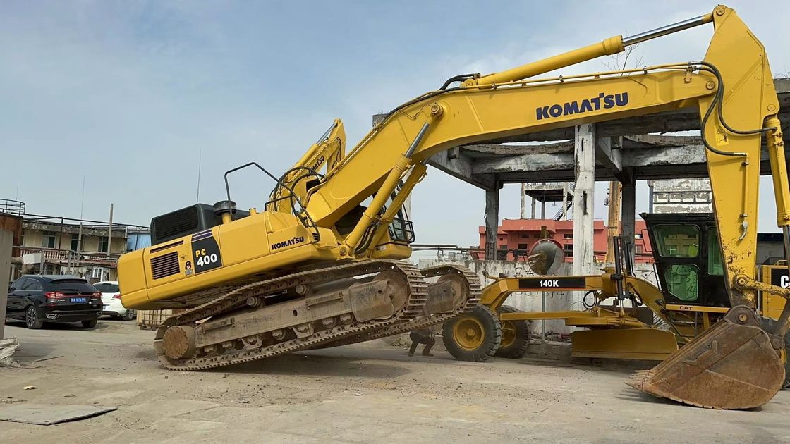 40 Ton Used Komatsu Excavator Hydraulic-Graafwerktuig van Kruippakje het Grote KOMATSU PC400 8