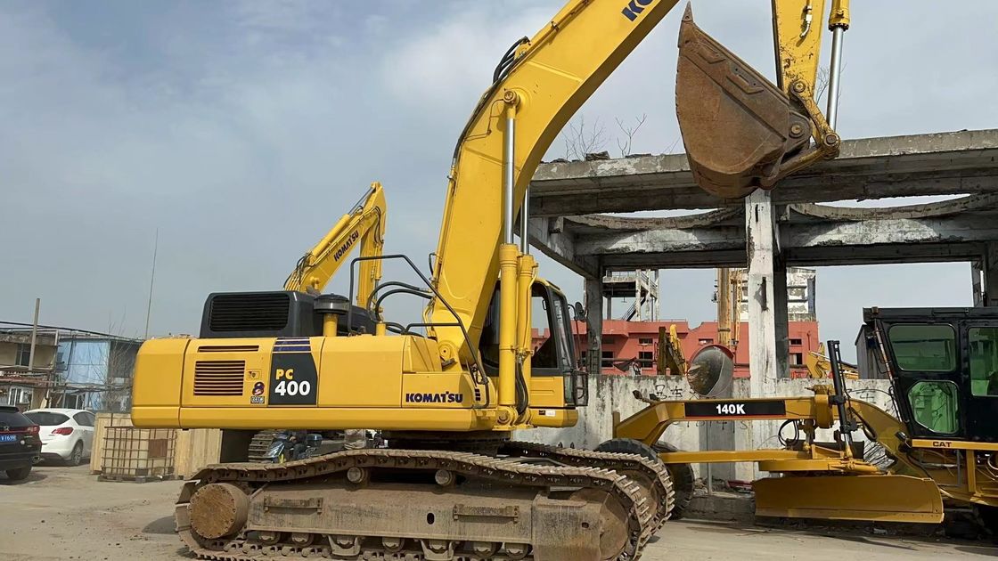 40 Ton Used Komatsu Excavator Hydraulic-Graafwerktuig van Kruippakje het Grote KOMATSU PC400 8