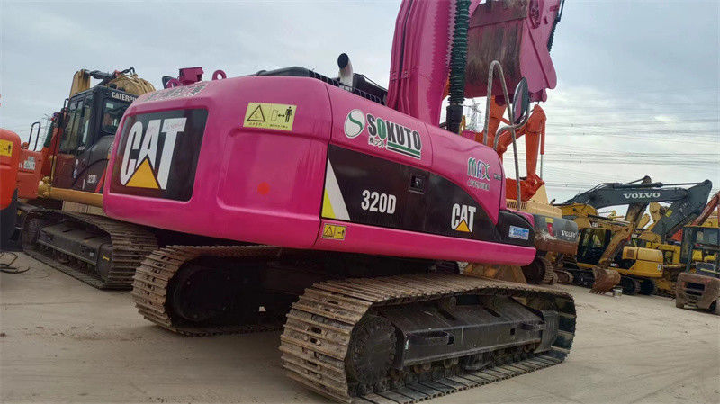 Kruippakje Gebruikte de Aarde Bewegende Machines Roze Caterpillar 320 320C 320D van KATTEN320d Graafwerktuigen