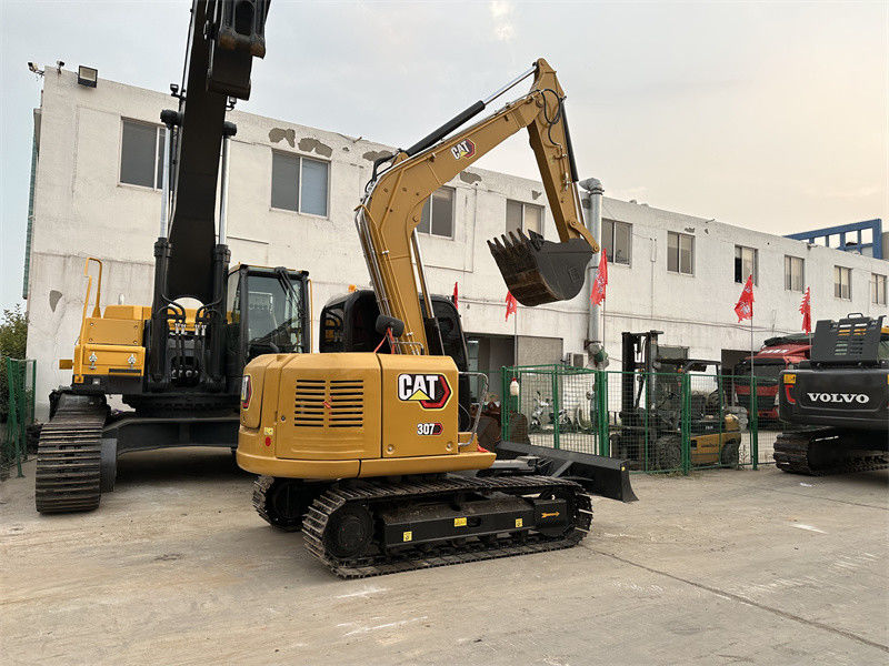 307E2 gebruikte CAT Excavators Second Hand Caterpillar 306 307 308 Kruippakjegraafwerktuig