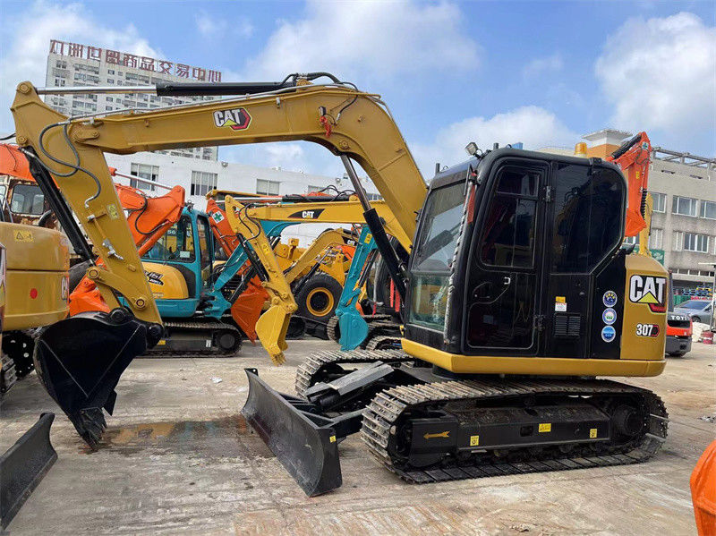 307E2 gebruikte CAT Excavators Second Hand Caterpillar 306 307 308 Kruippakjegraafwerktuig