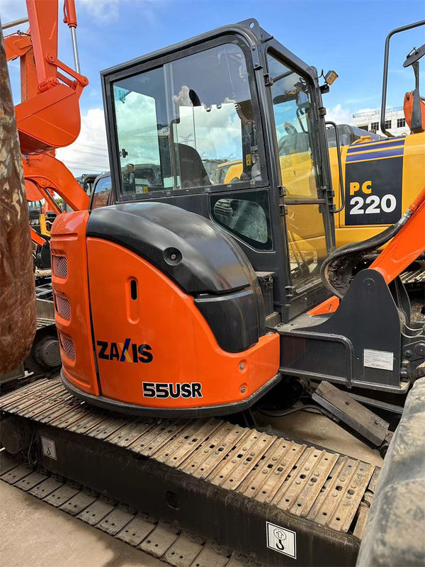De gebruikte Rode Kleur van Hitachi Zx55 Mini Crawler Excavator Weight 5tons