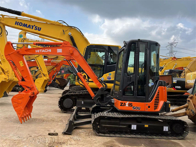 Gebruikte Hitachi ZX50U mini graafmachine Gebruikte 5 ton Hitachi ZX50 mini graafmachine