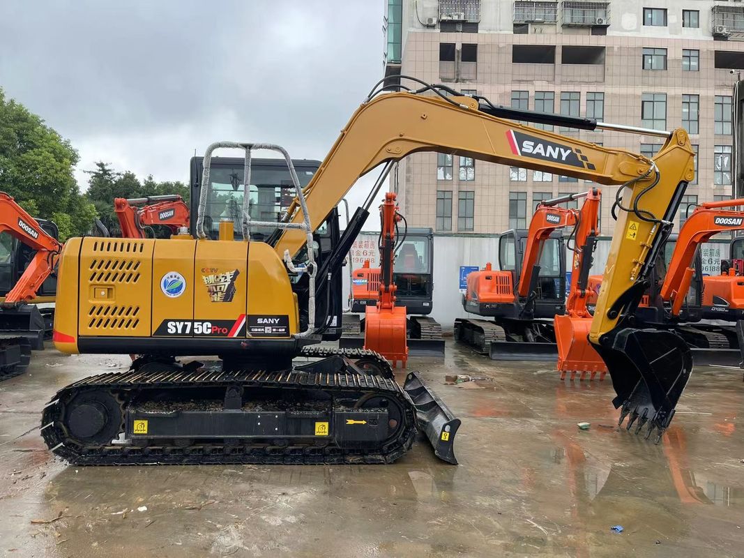 2022 Gebruikte Sany SY75C graafmachine Sany Crawler 7.5 ton Mini-graafmachine