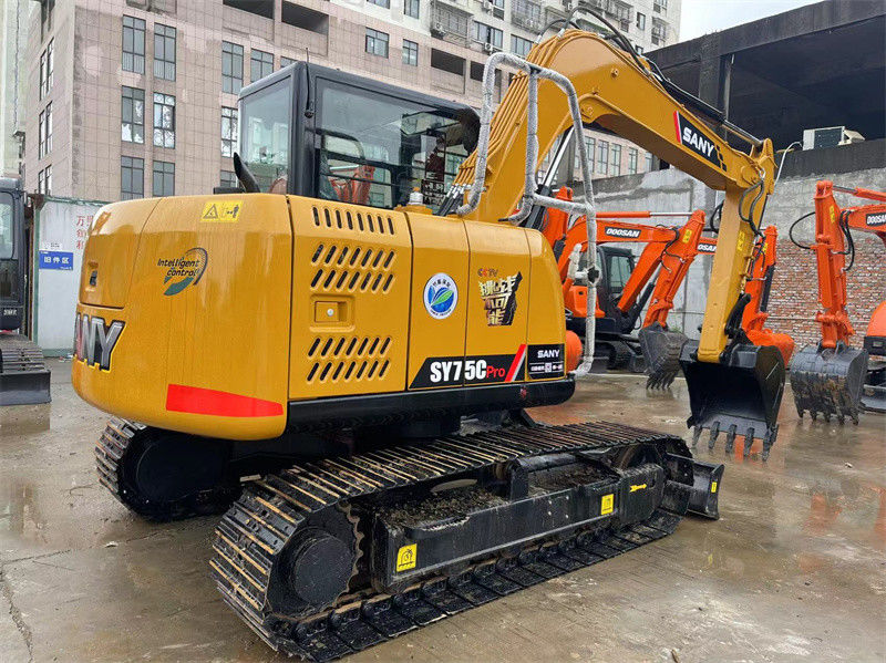 Gebruikte Sany SY75C Pro Mini Graafmachine Tweedehands 7.5 Ton Sany Mini Digger