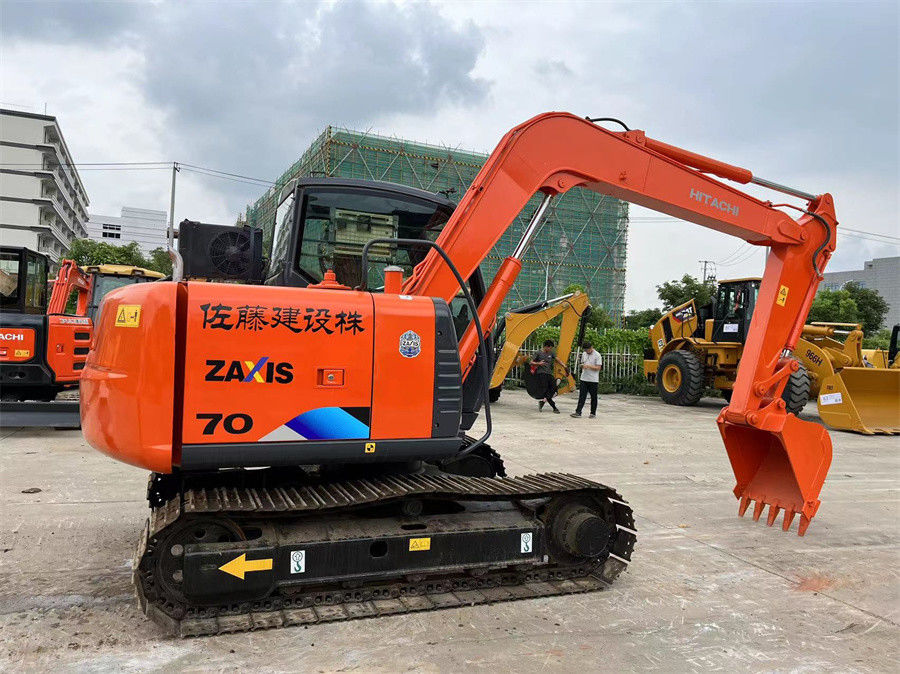 Gebruikte Hitachi ZX70 graafmachine Zaxis70 Kleine graver Groundmoving Rode kleur