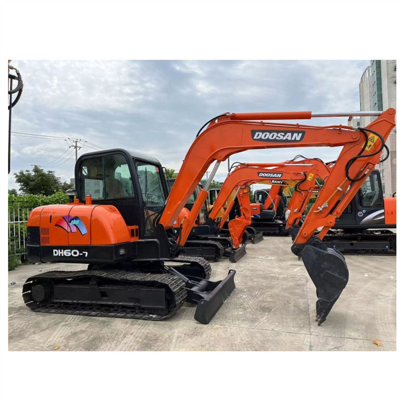 Kleine Doosan-graafmachine DH60 Mini Crawler Digger Korea merk 6ton