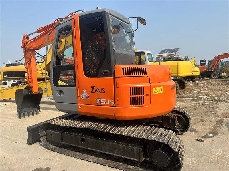 Gebruikte Hitachi ZX75US mini graafmachine Gebruikte 7,5 ton Hitachi ZX75 mini graafmachine graver
