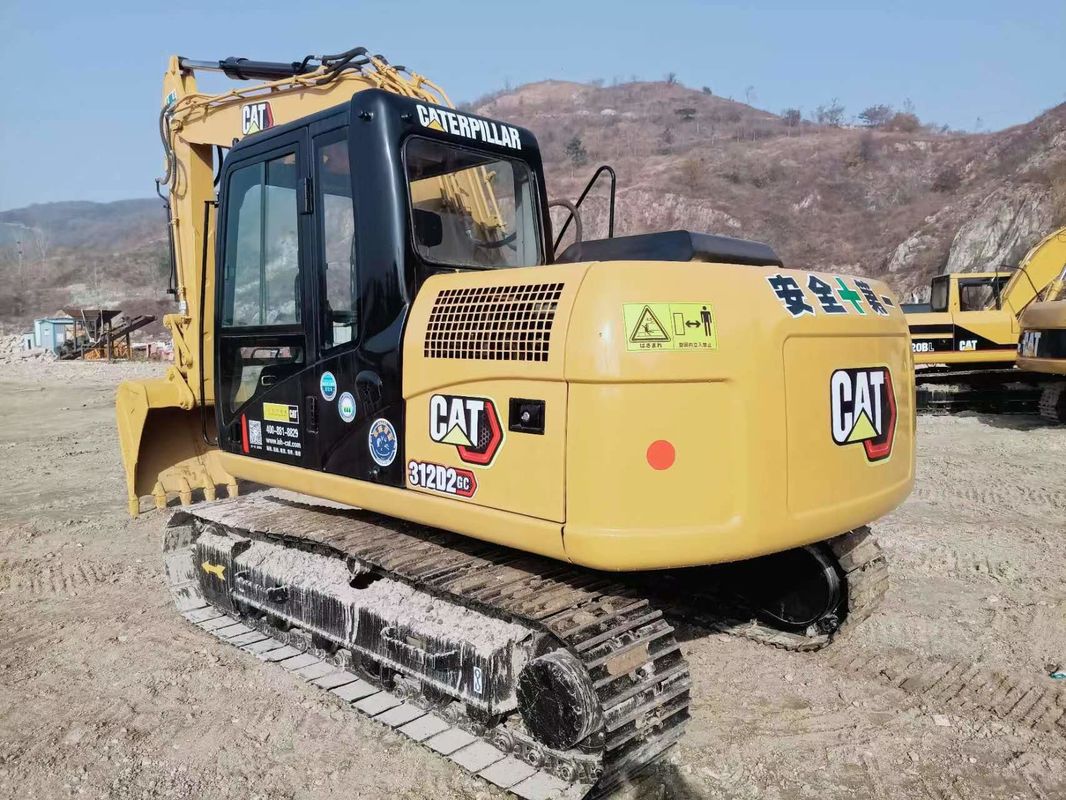 312D2 Gebruikte kattengraver 12 ton Kleine hydraulische kruipergraver Cat 312