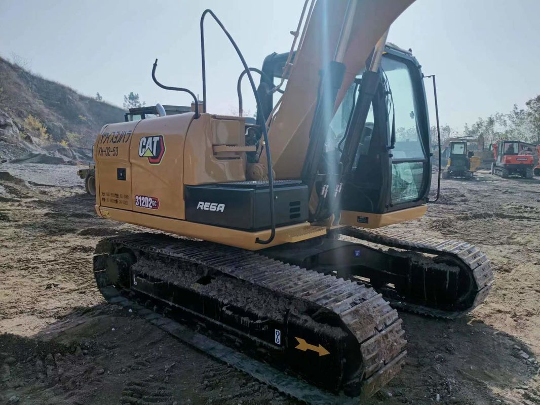 312D2 Gebruikte kattengraver 12 ton Kleine hydraulische kruipergraver Cat 312