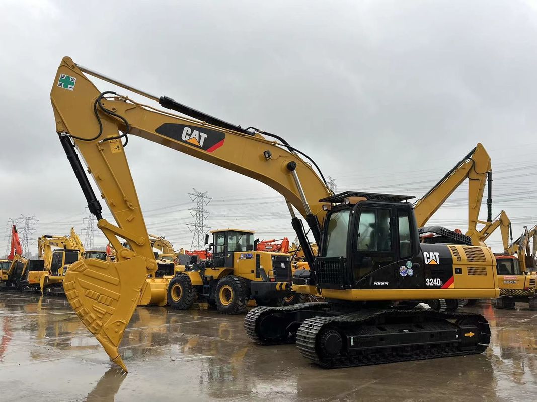 Heavy Duty Gebruikte CAT 324DL Crawler Excavator Caterpillar Breaker Hammer Line Krachtige motor