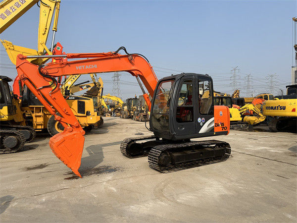 Gebruikte graafmachines Hitachi ZX70 Hydraulische kruipergraafmachine Gebruikte 7 ton Mini Hitachi Graafmachine 70