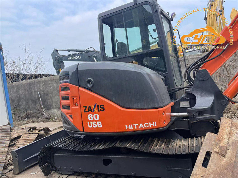 Gebruikte Hitachi ZX60USB mini graafmachine Gebruikte 6 ton Hitachi ZX60 Crawler graafmachine