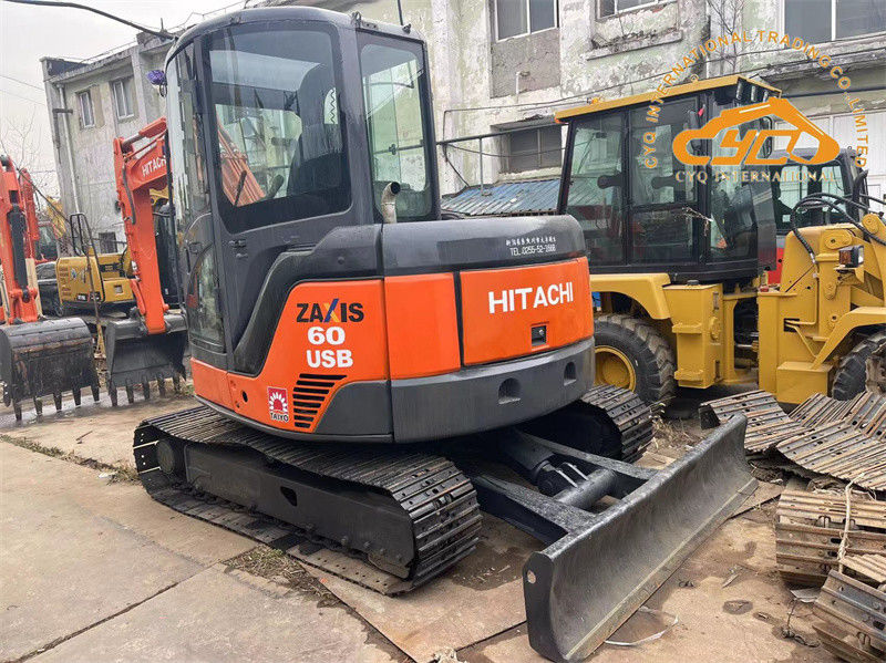 Gebruikte Hitachi ZX60USB mini graafmachine Gebruikte 6 ton Hitachi ZX60 Crawler graafmachine