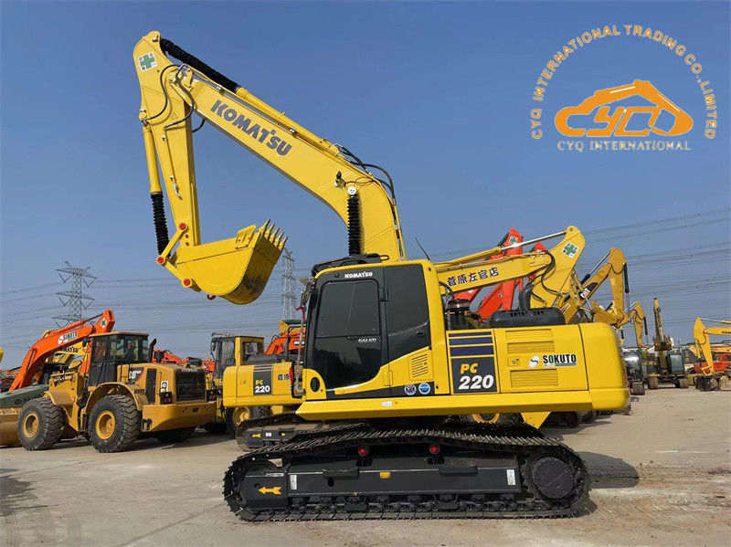 Uitstekende staat gebruikt Japan graafmachine Komatsu PC220-8 Crawler Graafmachine PC200 PC220