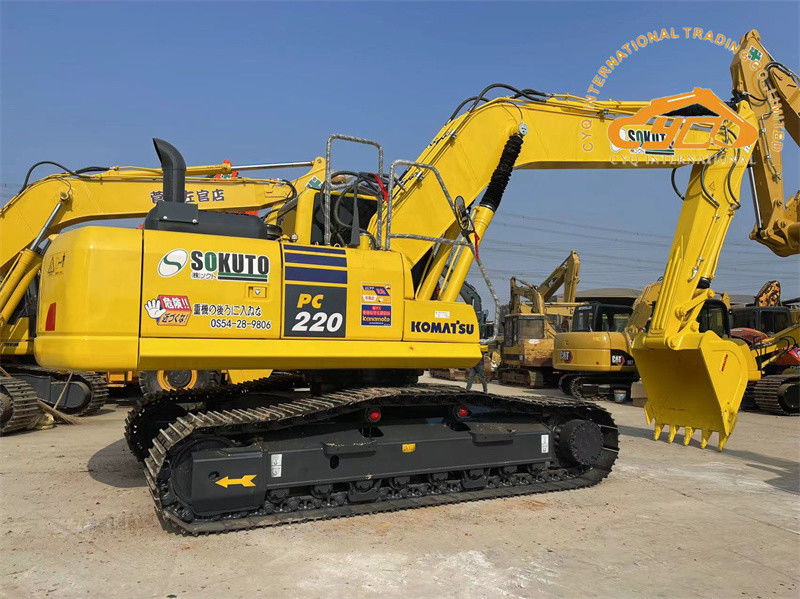 Uitstekende staat gebruikt Japan graafmachine Komatsu PC220-8 Crawler Graafmachine PC200 PC220