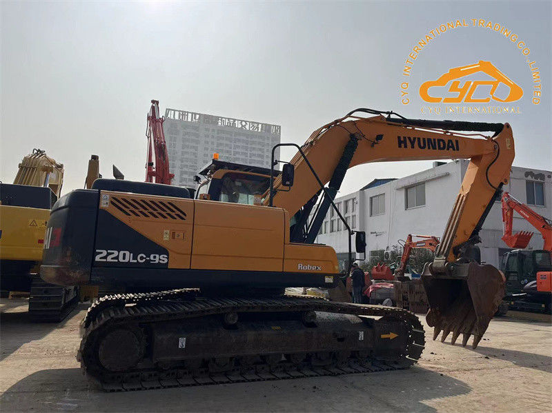 Originele verf Gebruikte Hyundai 220LC-9S graafmachine 22 ton tweedehands Hyundai 220 Digger