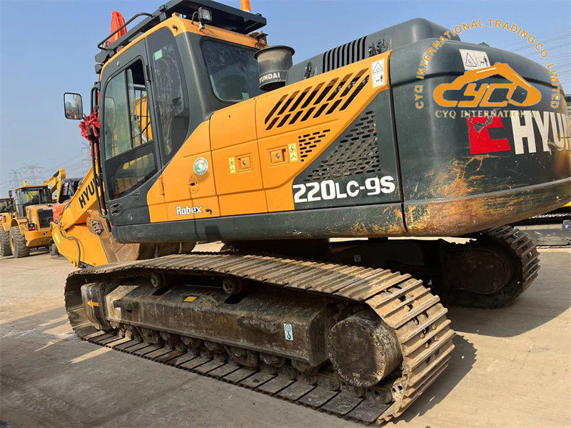 Originele verf Gebruikte Hyundai 220LC-9S graafmachine 22 ton tweedehands Hyundai 220 Digger