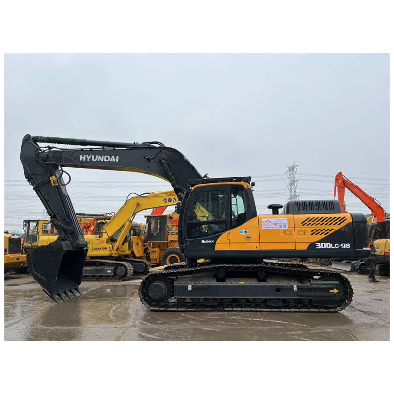 Hyundai R300LC-9S Gebruikte hydraulische graafmachine voor de bouw van mijnbouw Gewicht 30 ton