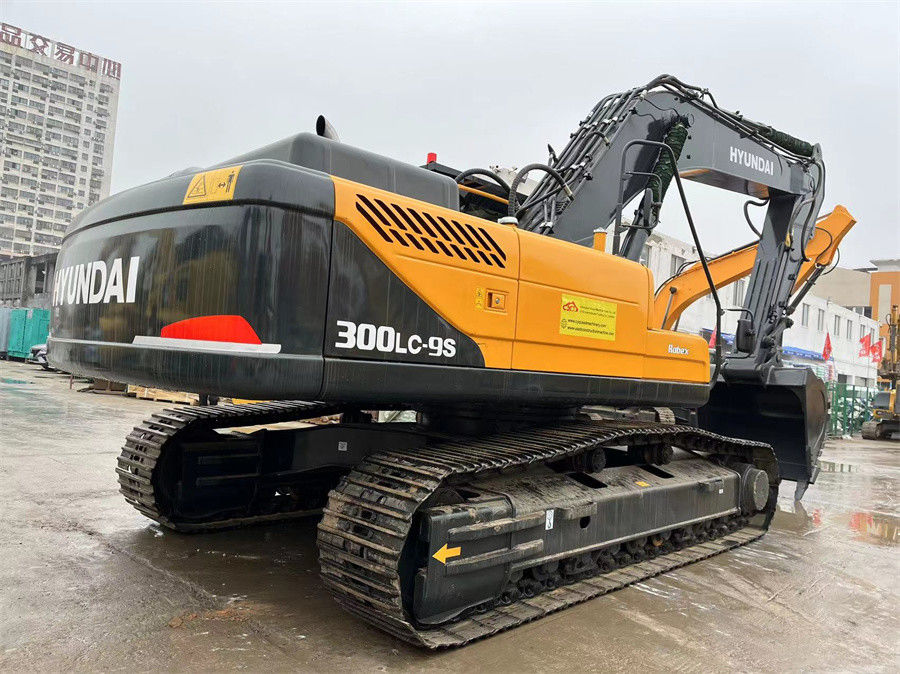 Hyundai R300LC-9S Gebruikte hydraulische graafmachine voor de bouw van mijnbouw Gewicht 30 ton