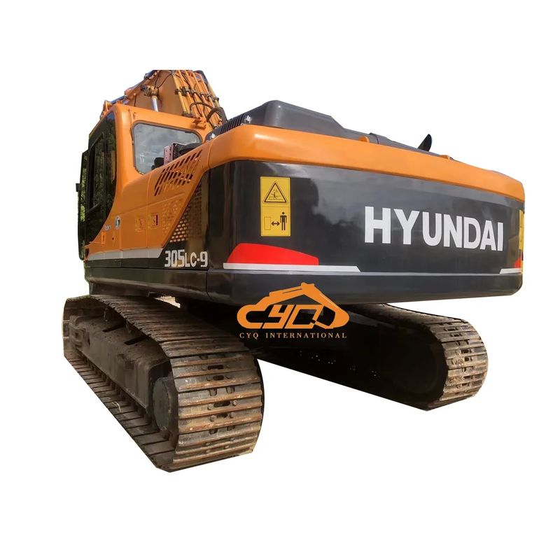 255L brandstoftankcapaciteit Hydraulische cilinder Gebruikte Hyundai graafmachine In originele kleur