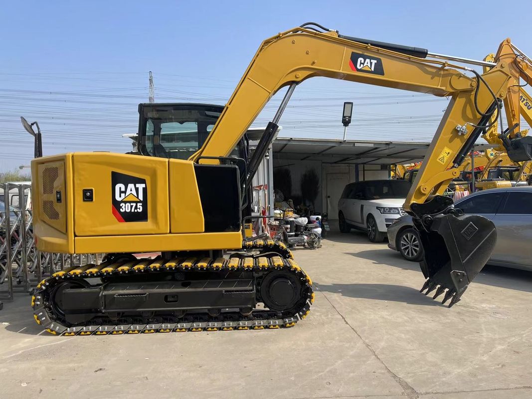 Gebruikte Caterpillar 307.5 Graafmachine 0,33 M3 Bucket Capaciteit Voor bouwprojecten