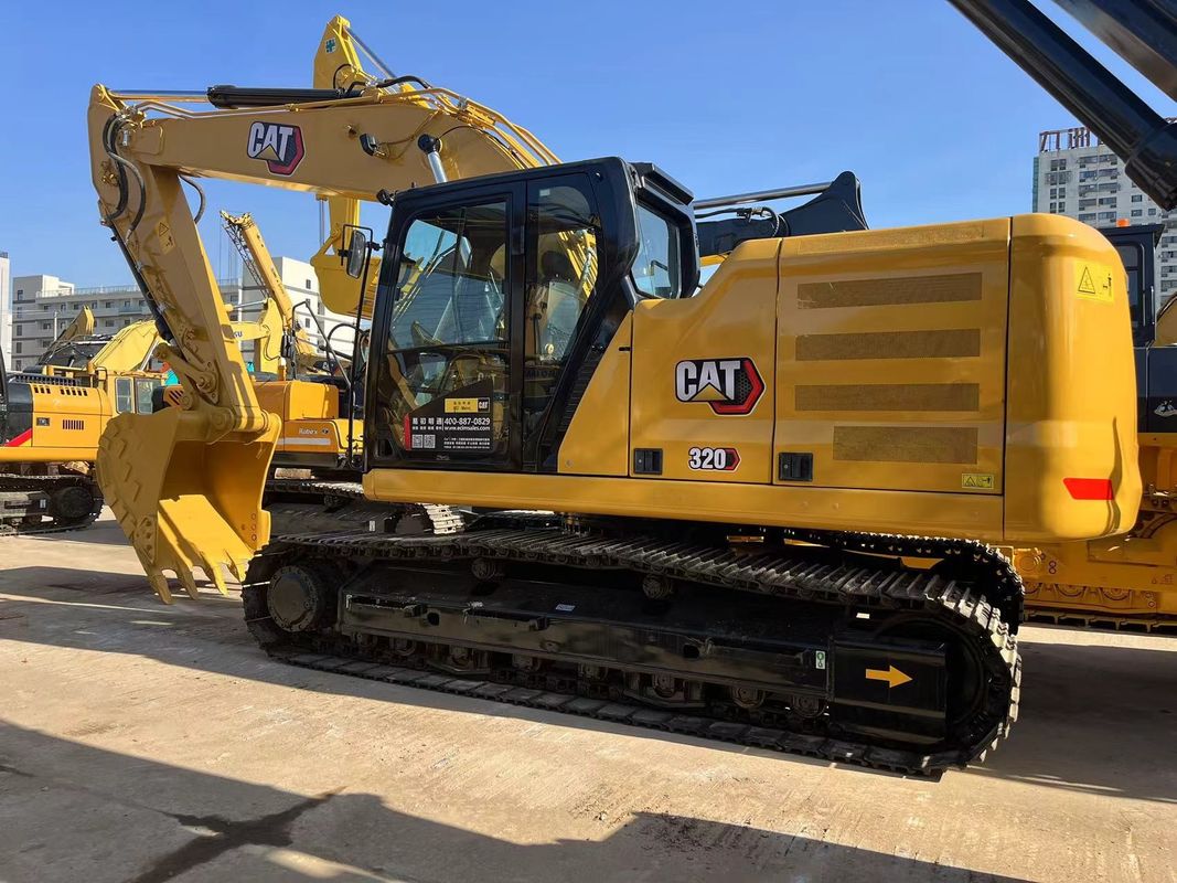 Zescilinder originele Cat 320 graafmachine met Cat C7.1-motor