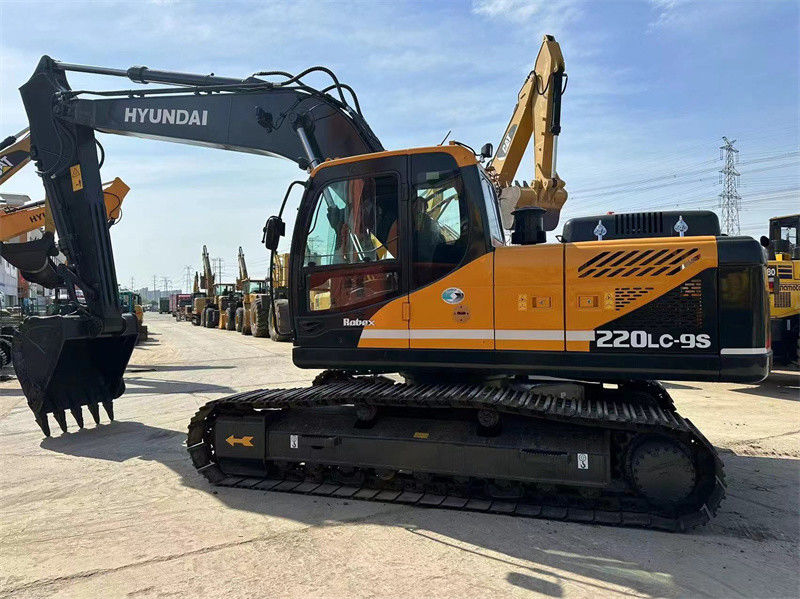 Gebruikte Hyundai R220LC-9S Graafmachine 22 ton Korea Gebruikte Hyundai 220 mijnbouw Digger
