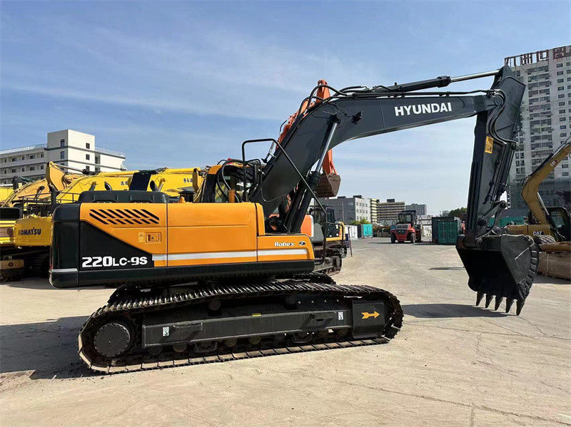 Gebruikte Hyundai R220LC-9S Graafmachine 22 ton Korea Gebruikte Hyundai 220 mijnbouw Digger