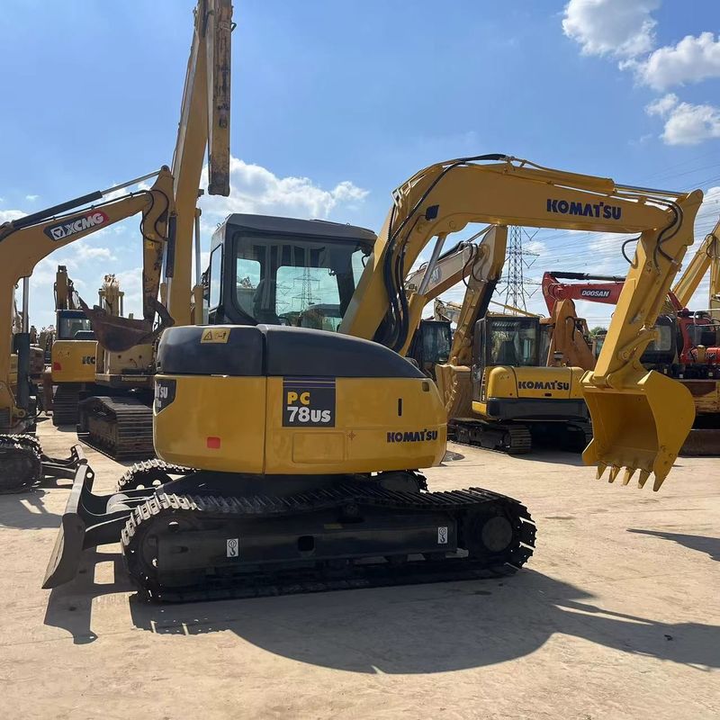 8 ton Gebruikte Komatsu PC78US-6 mini graafmachine met een emmercapaciteit van 0,34 m3