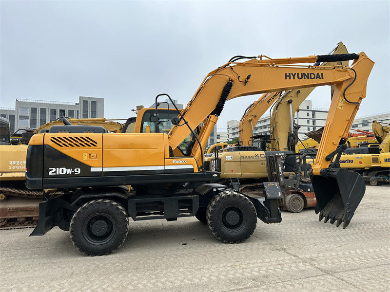gerenoveerd Gebruikte Hyundai R210W-9 wielgraafmachine Gebruikte Hyundai 21 Ton 210 wielgraafmachine