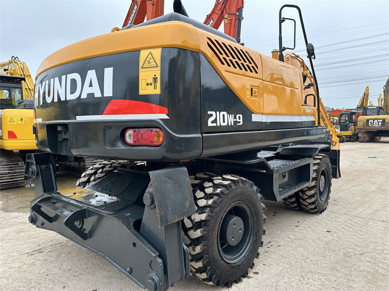 gerenoveerd Gebruikte Hyundai R210W-9 wielgraafmachine Gebruikte Hyundai 21 Ton 210 wielgraafmachine