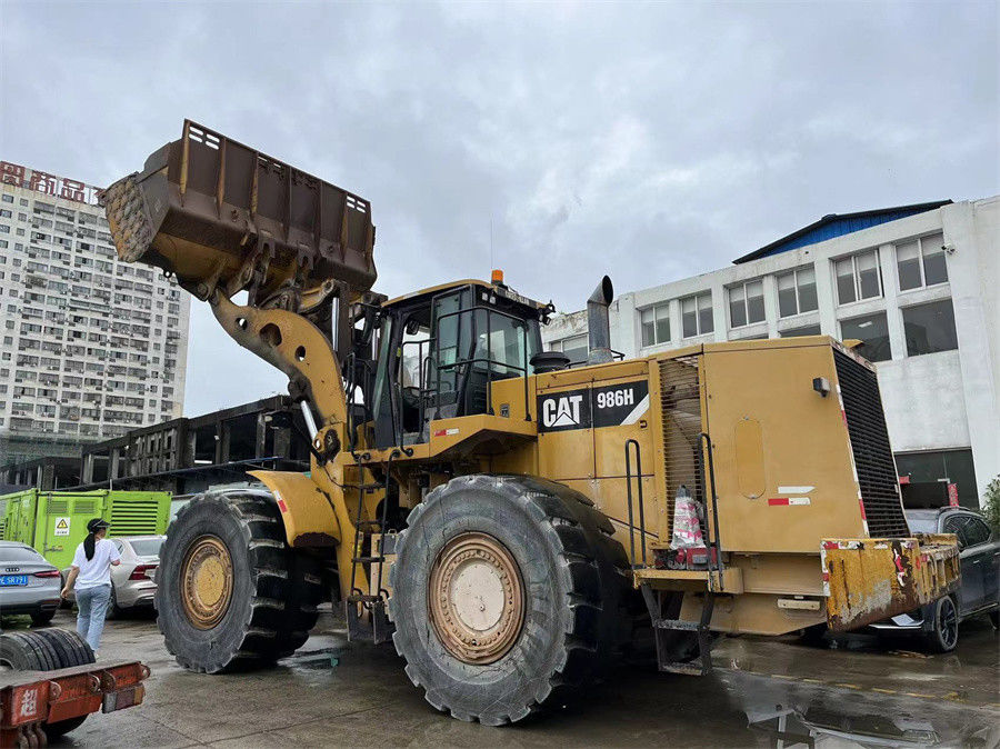 Oorspronkelijke kleur CAT 986H Voorwielladder Krachtige motor C15