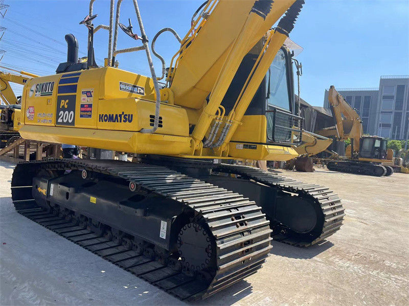 Goedkope gebruikte Japanse graafmachine Komatsu PC200-8 Crawler Graafmachine met 800 mm spoor