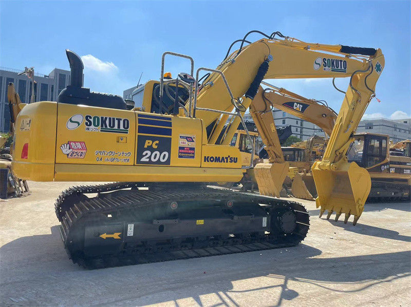 Goedkope gebruikte Japanse graafmachine Komatsu PC200-8 Crawler Graafmachine met 800 mm spoor