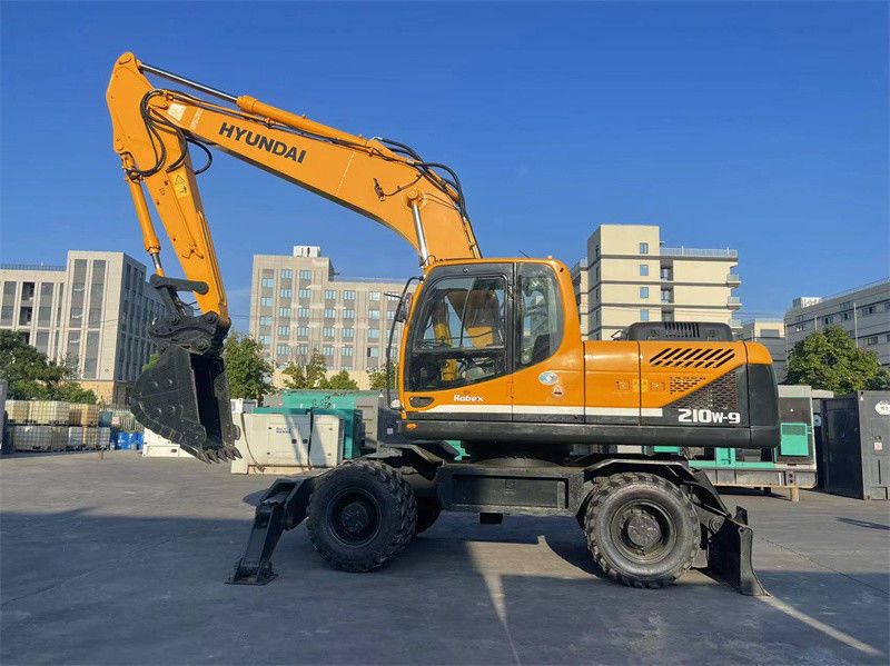 20 ton Korea Gebruikte Hyundai R210W-9 Wheel Excavator Hyundai 210 Wheel Excavator