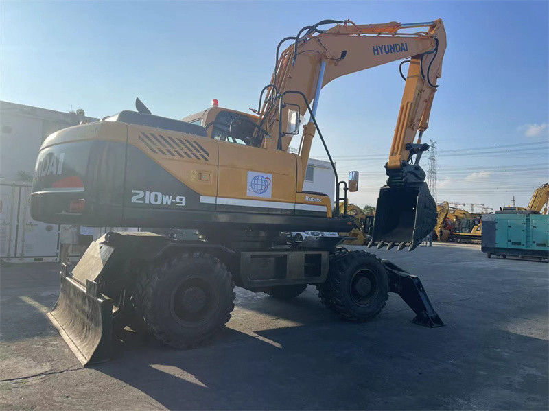 20 ton Korea Gebruikte Hyundai R210W-9 Wheel Excavator Hyundai 210 Wheel Excavator