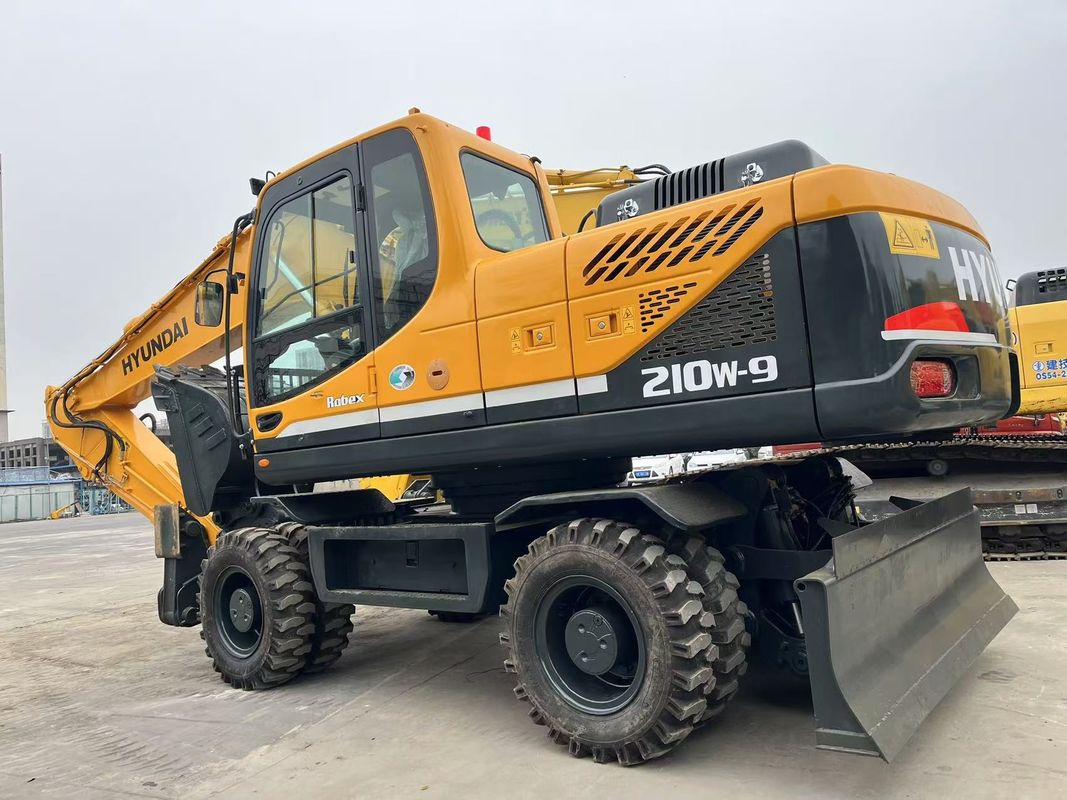 Verhuizing Type Gebruikte Hyundai R210W-9 wielgraafmachine 21 ton Gebruikte Hyundai wielgraafmachine