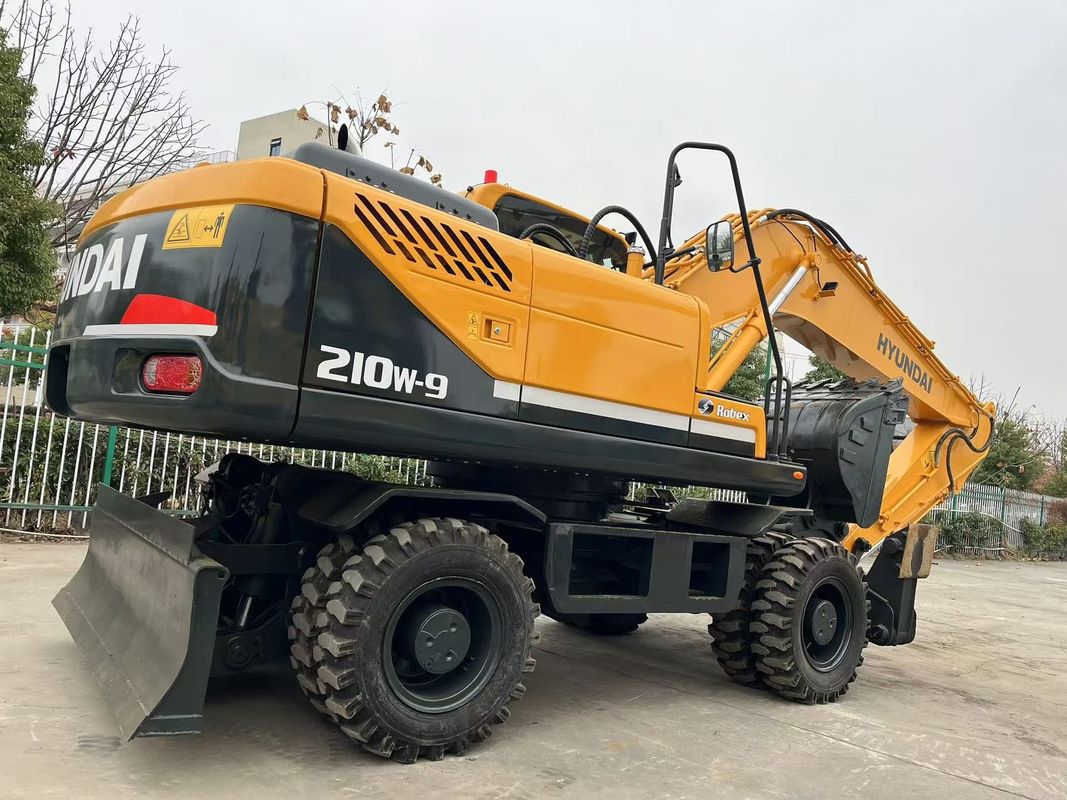 Verhuizing Type Gebruikte Hyundai R210W-9 wielgraafmachine 21 ton Gebruikte Hyundai wielgraafmachine