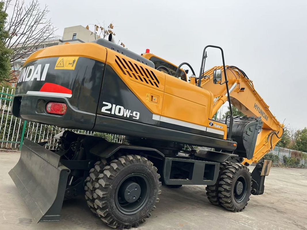 Verhuizing Type Gebruikte Hyundai R210W-9 wielgraafmachine 21 ton Gebruikte Hyundai wielgraafmachine
