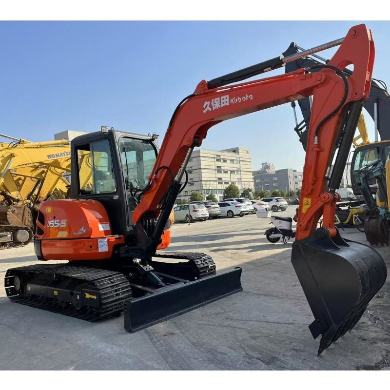 Kubota KX155 Japan Graafmachine 36.5 KN Bucket Digging Force voor de bouw
