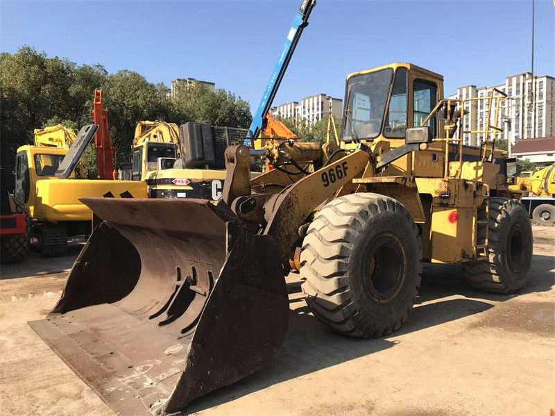 Oorspronkelijke verf Gebruikte wiellader CAT 966F tweedehands Caterpillar CAT 966 voorlader