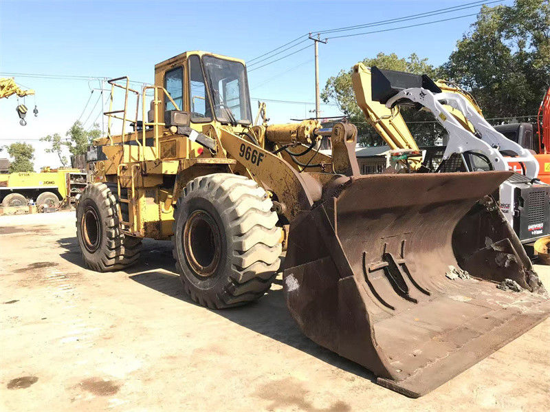 Oorspronkelijke verf Gebruikte wiellader CAT 966F tweedehands Caterpillar CAT 966 voorlader