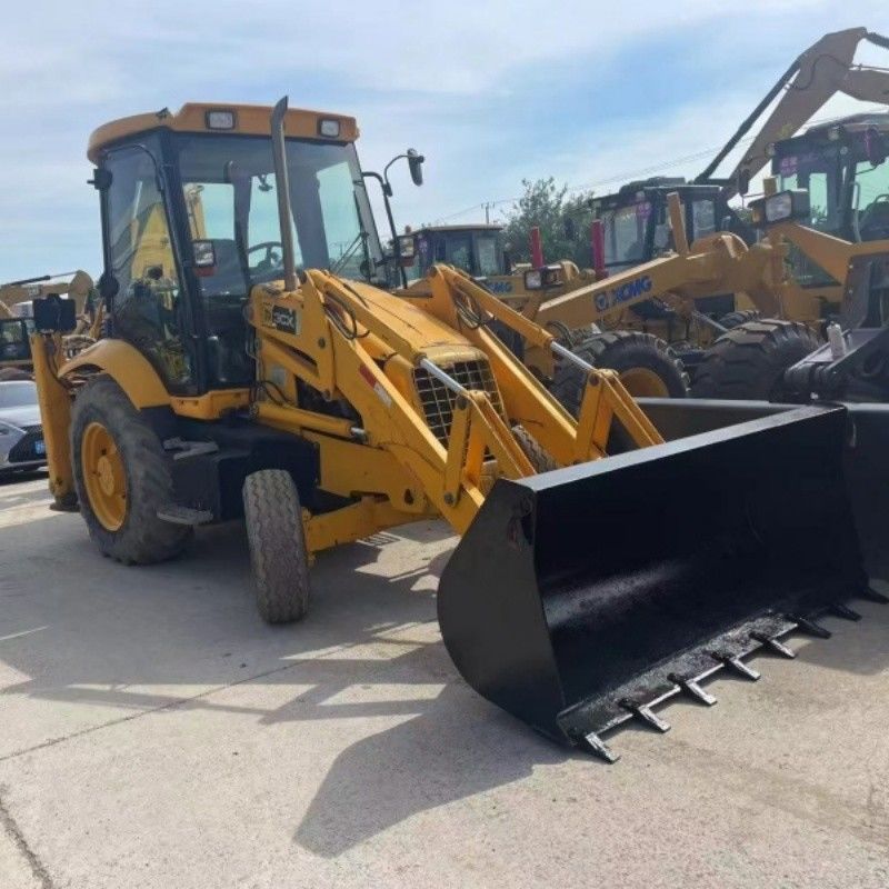 Oorspronkelijke verf JCB 3CX Backhoe Loader 4 wielen aandrijving voor het graven en laden