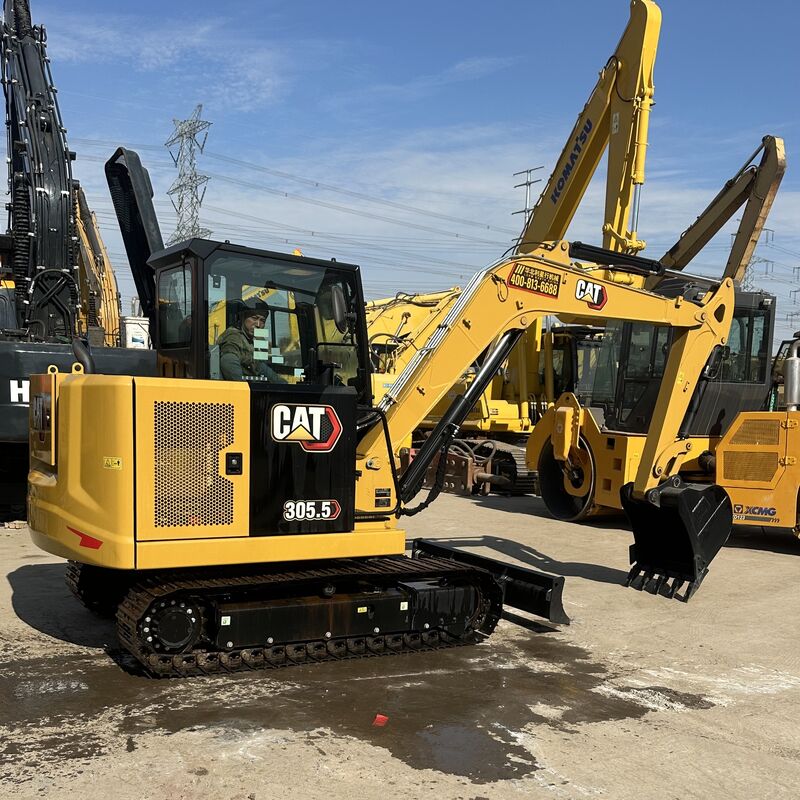 Gloednieuwe CAT 305.5 Graafmachine 5,5 ton Caterpillar 305.5 Mini Rupsgraafmachines