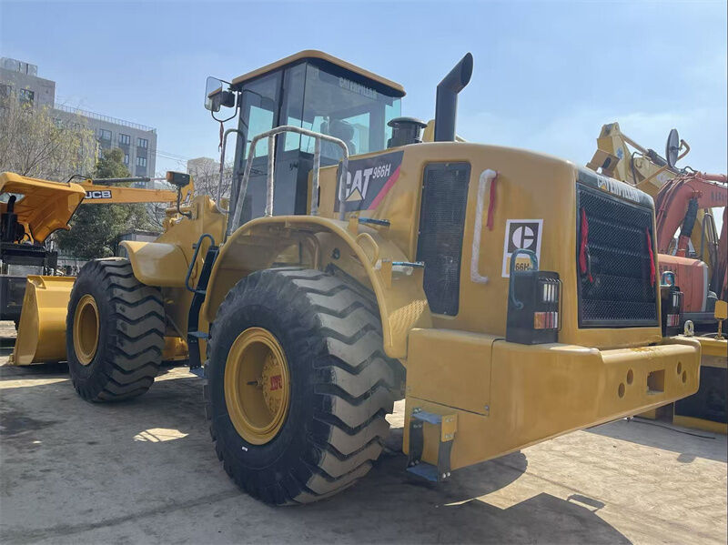 Gebruikte CAT 966H wiellader met Weichai-motor 23698 kg bedrijfsgewicht en 4,0m3 emmercapaciteit