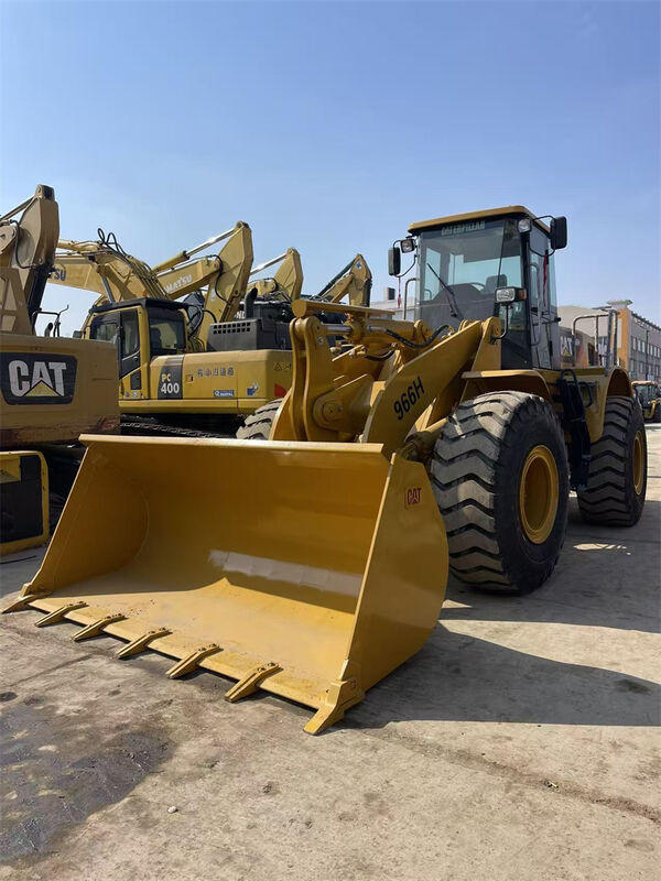 Gebruikte CAT 966H wiellader met Weichai-motor 23698 kg bedrijfsgewicht en 4,0m3 emmercapaciteit