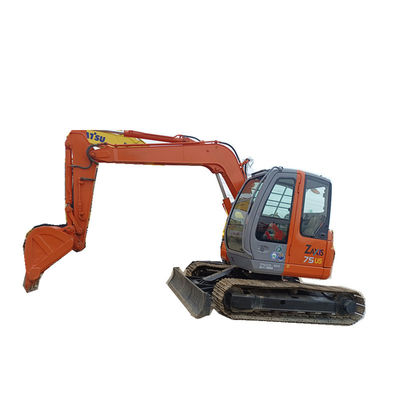 Graafwerktuig 7200kg Gebruikt Mini Excavator van Zx75us het Zx75 Gebruikte Hitachi